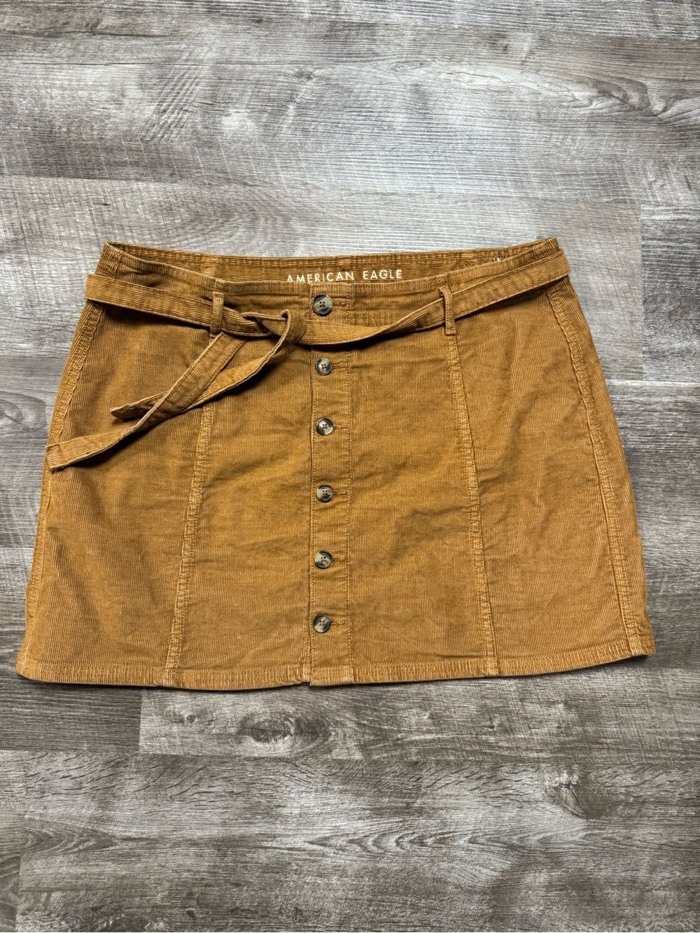 American Eagle Hi-Rise A-Line Skirt Corduroy Size 16